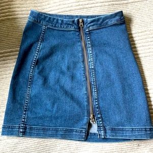 Free people zipper skirt